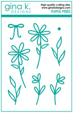 Load image into Gallery viewer, Gina K. Designs - Dies - Playful Posies. Gina K Designs wafer thin metal-etched dies are the highest quality available for your paper crafting projects. Available at Embellish Away located in Bowmanville Ontario Canada.