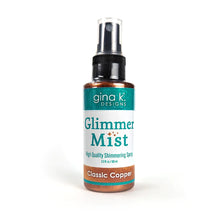 Charger l'image dans la galerie, Gina K. Designs - Glimmer Mist- Classic Copper. Glimmer Mist is a mica-based ink spray. It's perfect for adding sparkle and shine to any paper crafting project. Available at Embellish Away located in Bowmanville Ontario Canada.