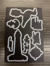 Load image into Gallery viewer, Gina K. Designs - Mini Stamp & Die - Guiding Light. Guiding Light is a stamp & die set by Gina K Designs. This set is made of premium clear photopolymer and measures 4" X 4". Made in the USA. Available at Embellish Away located in Bowmanville Ontario Canada.