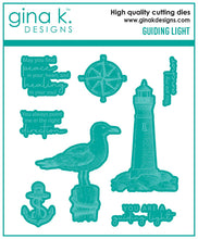 Load image into Gallery viewer, Gina K. Designs - Mini Stamp & Die - Guiding Light. Guiding Light is a stamp & die set by Gina K Designs. This set is made of premium clear photopolymer and measures 4" X 4". Made in the USA. Available at Embellish Away located in Bowmanville Ontario Canada.