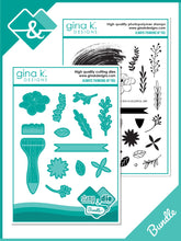 गैलरी व्यूवर में इमेज लोड करें, Gina K. Designs - Stamp & Die Set - Always Thinking of You. Always Thinking of You is a stamp set by Lisa Hetrick. This set is made of premium clear photopolymer and measures 6" X 8". Made in the USA. Available at Embellish Away located in Bowmanville Ontario Canada.
