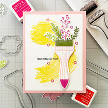 गैलरी व्यूवर में इमेज लोड करें, Gina K. Designs - Stamp & Die Set - Always Thinking of You. Always Thinking of You is a stamp set by Lisa Hetrick. This set is made of premium clear photopolymer and measures 6" X 8". Made in the USA. Available at Embellish Away located in Bowmanville Ontario Canada. Examples for personal use by Lisa Hetrick.