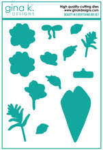 Cargar imagen en el visor de la galería, Gina K. Designs - Stamp & Die Set - Beauty In Everything. Beauty in Everything is a stamp and die set by Lisa Hetrick. This set is made of premium clear photopolymer and measures 6" X 8". Made in the USA. Available at Embellish Away located in Bowmanville Ontario Canada.