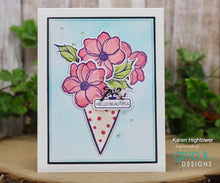 Cargar imagen en el visor de la galería, Gina K. Designs - Stamp & Die Set - Beauty In Everything. Beauty in Everything is a stamp and die set by Lisa Hetrick. This set is made of premium clear photopolymer and measures 6" X 8". Made in the USA. Available at Embellish Away located in Bowmanville Ontario Canada. Example by brand ambassador.