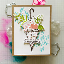 Cargar imagen en el visor de la galería, Gina K. Designs - Stamp & Die Set - Beauty In Everything. Beauty in Everything is a stamp and die set by Lisa Hetrick. This set is made of premium clear photopolymer and measures 6" X 8". Made in the USA. Available at Embellish Away located in Bowmanville Ontario Canada. Example by brand ambassador.