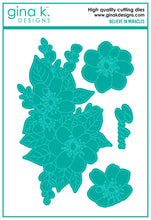 Charger l'image dans la galerie, Gina K. Designs - Stamp & Die Set - Believe in Miracles. Believe in Miracles is a set by Arjita Singh. This set is made of premium clear photopolymer and measures 6" X 8". Made in the USA. Available at Embellish Away located in Bowmanville Ontario Canada.