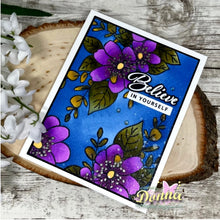 Charger l'image dans la galerie, Gina K. Designs - Stamp & Die Set - Believe in Miracles. Believe in Miracles is a set by Arjita Singh. This set is made of premium clear photopolymer and measures 6" X 8". Made in the USA. Available at Embellish Away located in Bowmanville Ontario Canada. Example by brand ambassador.