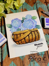 Load image into Gallery viewer, Gina K. Designs - Stamp & Die Set - Bold Flowers. Bold Flowers is the newest collection of big blooms from Melanie Muenchinger, perfect for all your inky techniques! Available at Embellish Away located in Bowmanville Ontario Canada. Example by brand ambassador.