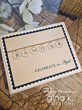 Load image into Gallery viewer, Gina K. Designs - Stamp & Die Set - Celebrate in Style. Set by Melanie Munchinger. Available at Embellish Away located in Bowmanville Ontario Canada. Example by Melanie Muenchinger.