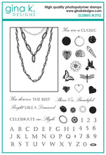Load image into Gallery viewer, Gina K. Designs - Stamp & Die Set - Celebrate in Style. Set by Melanie Munchinger. Available at Embellish Away located in Bowmanville Ontario Canada.