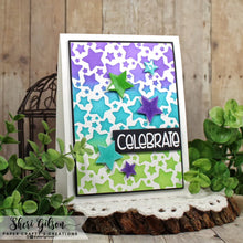 Cargar imagen en el visor de la galería, Gina K. Designs - Stamp & Die Set - Fun Frame. Fun Frame is a stamp & die set by Beth Silika. This set is made of premium clear photopolymer and measures 6" X 8". Some features include: Good Luck, Thank You, Best Wishes, Cupcake, Lady Bug. Available at Embellish Away located in Bowmanville Ontario Canada. Example by brand ambassador.