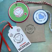 Cargar imagen en el visor de la galería, Gina K. Designs - Stamp & Die Set - Handmade Holidays. Handmade Holidays is a stamp & die set by Gina K Designs. This set is made of premium clear photopolymer and measures 6" X 8". Made in the USA. Available at Embellish Away located in Bowmanville Ontario Canada. Example by brand ambassador.