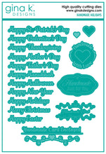 Cargar imagen en el visor de la galería, Gina K. Designs - Stamp & Die Set - Handmade Holidays. Handmade Holidays is a stamp & die set by Gina K Designs. This set is made of premium clear photopolymer and measures 6" X 8". Made in the USA. Available at Embellish Away located in Bowmanville Ontario Canada.