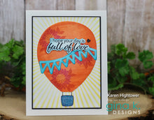 Load image into Gallery viewer, Gina K. Designs - Stamp & Die Set - Lift Me Up. Lift Me Up is a set by Lisa Hetrick. This set is made of premium clear photopolymer and measures 6" X 8". These wafer thin metal-etched dies are the highest quality for your paper crafting projects. Available at Embellish Away located in Bowmanville Ontario Canada. examples by Lisa Hetrick.