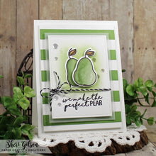 Cargar imagen en el visor de la galería, Gina K. Designs - Stamp & Die Set - More Fun Fruit. More Fun Fruit is a stamp & die set by Beth Silika. This set is made of premium clear photopolymer and measures 6" X 8". Made in the USA. Made in the USA. Available at Embellish Away located in Bowmanville Ontario Canada. Example by brand ambassador.