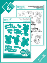 將圖片載入圖庫檢視器 Gina K. Designs - Stamp & Die Set - Morning Blessings. Morning Blessings is a stamp set by Dina Gerner. This set is made of premium clear photopolymer and measures 6" X 8". Made in the USA. Available at Embellish Away located in Bowmanville Ontario Canada.