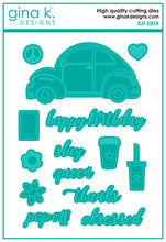 Cargar imagen en el visor de la galería, Gina K. Designs - Stamp & Die Set - Slay Queen. Slay Queen is a set by Beth Silika. This set is made of premium clear photopolymer and measures 6" X 8". These wafer thin metal-etched dies are the highest quality for your paper crafting projects. Available at Embellish Away located in Bowmanville Ontario Canada.