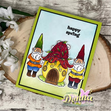 गैलरी व्यूवर में इमेज लोड करें, Gina K. Designs - Stamp & Die Set - Spring Garden. Spring Garden is a stamp & die set by Hannah Drapinski. This set is made of premium clear photopolymer and measures 6" X 8". Available at Embellish Away located in Bowmanville Ontario Canada. Example by Donna