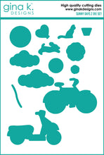 Load image into Gallery viewer, Gina K. Designs - Stamp & Die Set - Sunny Days 2. Sunny Days 2 is a Stamp & Die Set by Melanie Munchinger. This set is made of premium clear photopolymer and measures 6" X 8". Made in the USA. Available at Embellish Away located in Bowmanville Ontario Canada.