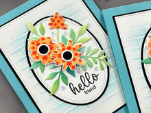 Cargar imagen en el visor de la galería, Gina K. Designs - Stencil - Masks and Fillers. Gina K. Designs Art Screens can be used with ink, sprays, pastes, and gels to create beautiful backgrounds and images. Layer stencils together for more options. Wash with soap and warm water. Pat dry. Available at Embellish Away located in Bowmanville Ontario Canada. Card by brand ambassador.