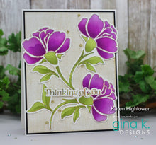 Load image into Gallery viewer, Gina K. Designs - BUNDLE Stencil & Die Set - Autumn Delight Available at Embellish Away in Bowmanville Ontario Canada. Example by Karen Hightower.