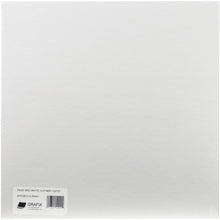 Load image into Gallery viewer, Grafix - Medium Weight - Chipboard Sheets 12"X12" - White. Paint, ink, stamp sand distress the cover with paper fibers and fabric, stitch, die-cut, layer and even create a handmade album. Available at Embellish Away located in Bowmanville Ontario Canada.