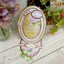 Load image into Gallery viewer, Hunkydory - A4 Deluxe Craft Pads - Forever Florals Hydrangea. Each Pad comes with 4 different topper sets which each include their own foiled and die-cut topper sheet, foiled cardstock, printed cardstock and 2 matching inserts. Available at Embellish Away located in Bowmanville Ontario Canada.