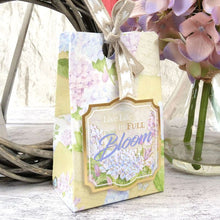 Load image into Gallery viewer, Hunkydory - A4 Deluxe Craft Pads - Forever Florals Hydrangea. Each Pad comes with 4 different topper sets which each include their own foiled and die-cut topper sheet, foiled cardstock, printed cardstock and 2 matching inserts. Available at Embellish Away located in Bowmanville Ontario Canada.