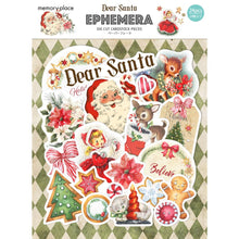 Load image into Gallery viewer, Memory Place - Ephemera Cardstock Die-Cuts - 24/Pkg - Dear Santa. Add a vibrant splash of color and dimension to your projects with these adorable ephemera pieces! Use them as-is or layer for some additional dimension. Available at Embellish Away located in Bowmanville Ontario Canada.