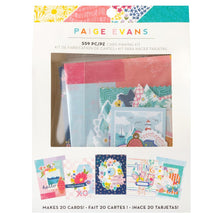 Load image into Gallery viewer, Paige Evans - Card Making Kit - Makes 20 - Adventurous. Send your congratulations, condolences, well wishes and more. Each card features a beautiful, colorful design and can be customized with glitter, stickers, washi tape, stamps and so much more. Available at Embellish Away located in Bowmanville Ontario Canada.