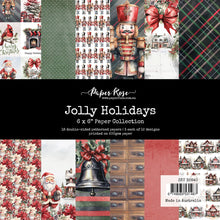 Charger l'image dans la galerie, Paper Rose Studio - 6x6 Paper Collection - Jolly Holidays. Traditional Christmas images such as nutcrackers, Santa, plaids, cozy homes, beautiful poinsettias, cardinals and jingling bells. Perfect for creating beautiful and festive holiday crafts. Available at Embellish Away located in Bowmanville Ontario Canada.