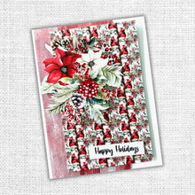 Load image into Gallery viewer, Paper Rose Studio - Cut Aparts Paper Pack - Jolly Holidays. Expertly curated for the festive holiday season, the Jolly Holidays Collection showcases a classic red and green color palette with touches of black and features traditional Christmas images. Available at Embellish Away located in Bowmanville Ontario Canada. Example by brand ambassador.