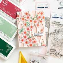 Load image into Gallery viewer, Pinkfresh Studio - Press Plate - Twist Pattern. 1 pc press plate set designed by Kaitlin Sheaffer. Made to coordinate with the Twist Pattern die. Available at Embellish Away located in Bowmanville Ontario Canada. Example by brand ambassador.