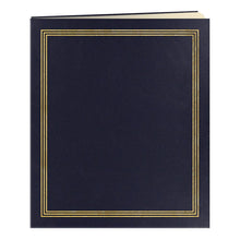 Load image into Gallery viewer, Pioneer - Post Bound Album With Buff Pages - 11.75"X14" - Navy Blue. Ideal for newspaper articles, photos and large memorabilia. Contains 25 pages (50 sides) acid free 11-3/4 X14 inch pages are acid free and do not include sheet protectors. Available at Embellish Away located in Bowmanville Ontario Canada.