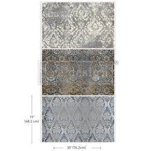 Load image into Gallery viewer, Prima - Re-Design Decoupage Decor Tissue Paper - 19.5"X30" - 3/Pkg - Antique Elegance. Introducing NEW Redesign with Prima® Decoupage Paper Triple Packs, with three beautiful designs perfectly curated to mix and match on your next DIY project! Available at Embellish Away located in Bowmanville Ontario Canada.