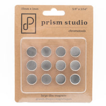 Load image into Gallery viewer, Prism Studio - Disc Magnets - Large (12pc). Each measuring 15mm x 1mm (5/8" x 3/64"). Available at Embellish Away located in Bowmanville Ontario Canada.