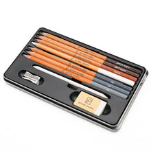 Load image into Gallery viewer, Prism Studio - Sketching Essentials - 10pc. Includes: Graphite Pencils (8b, 6b, 2b). At Embellish Away in Bowmanville Ontario Canada.
