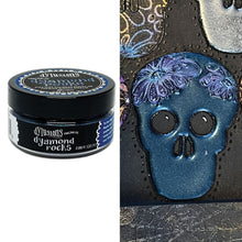 Load image into Gallery viewer, Ranger - Dylusions Dyamond Rocks Embossing Powder - Tanzanite. Ultra thick embossing powder. .88 oz (25gr) At Embellish Away in Bowmanville Ontario Canada. Example by brand ambassador.