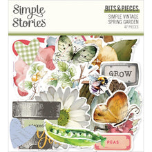 Cargar imagen en el visor de la galería, Simple Stories - Bits & Pieces Die-Cuts - 47/Pkg - Simple Vintage Spring Garden. Die-cuts are a great addition to scrapbook pages, greeting cards and more! The perfect embellishment for all your paper crafting needs! Available at Embellish Away located in Bowmanville Ontario Canada.
