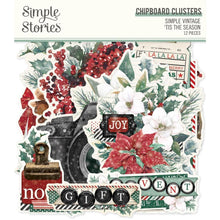 Load image into Gallery viewer, Simple Stories - Chipboard Clusters - Simple Vintage 'Tis The Season. While you need the perfect paper to start your project, you also need the perfect embellishment to finish your project! Available at Embellish Away located in Bowmanville Ontario Canada.