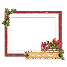 Load image into Gallery viewer, Simple Stories - Chipboard Frames - Simple Vintage Yuletide. Embellishments can add whimsy, dimension, color and style to greeting cards, scrapbook pages, altered art, mixed media and more. This package contains 6 Chipboard Frames. Available at Embellish Away located in Bowmanville Ontario Canada.