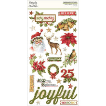Charger l'image dans la galerie, Simple Stories - Chipboard Stickers 6"X12" - Simple Vintage Yuletide. Stickers can be a fun embellishment, a whimsical accent or add elegant polish to scrapbook pages, greeting cards, mixed media and more. This package contains 26 Chipboard Stickers. Available at Embellish Away located in Bowmanville Ontario Canada.