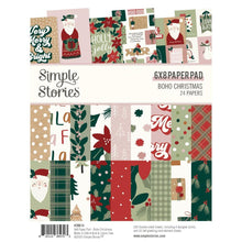 Charger l'image dans la galerie, Simple Stories - Double-Sided Paper Pad 6"X8" - 24/Pkg - Boho Christmas. This collection of unique papers is a high-quality printed designer cardstock perfect for use with scrapbooking, paper crafting, card making, planning, home decor and more! Available at Embellish Away located in Bowmanville Ontario Canada.