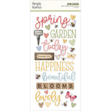Cargar imagen en el visor de la galería, Simple Stories - Foam Stickers - 50/Pkg - Spring Garden. If you want to add a bit of dimension to your projects these foam stickers will do the job. This package is sure to add the finishing touches to your projects. Available at Embellish Away located in Bowmanville Ontario Canada.