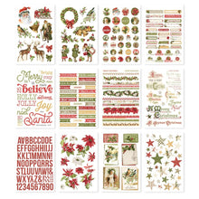 Load image into Gallery viewer, Simple Stories - Sticker Book - 12/Sheets - Simple Vintage Yuletide. The stickers can be used to creatively embellish any project of your choice. This package contains 12 sticker sheets, (298) stickers. Available at Embellish Away located in Bowmanville Ontario Canada.
