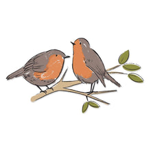Load image into Gallery viewer, Sizzix - Layered Clear Stamps By Josh Griffiths - Garden Birds. Watch these two content characters perched on their branch come to life as you use this Layered Stamp set. Change the colours to create different kinds of birds for all year round. Available at Embellish Away located in Bowmanville Ontario Canada. Example by brand ambassador.
