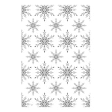 Load image into Gallery viewer, Sizzix - Multi-Level Textured Impressions Embossing Folder - By Lisa Jones - Snowflake Sparkle. Snowflake Sparkle by Lisa Jones, is a Multi-Level Embossing Folder which is perfect for creating an embossed snowflake motif on festive papercrafts. Available at Embellish Away located in Bowmanville Ontario Canada. Example by brand ambassador.
