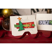 Load image into Gallery viewer, Sizzix - Thinlits Dies By Tim Holtz - 11/Pkg - Big Tidings. Available at Embellish Away located in Bowmanville Ontario Canada. Example by brand ambassador.