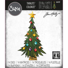 Load image into Gallery viewer, Sizzix - Thinlits Dies By Tim Holtz - 14/Pkg - Trim A Tree Colorize. Available at Embellish Away located in Bowmanville Ontario Canada.