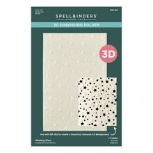 Load image into Gallery viewer, Spellbinder - Wishing Stars - 3D Emboss Folder. Available at Embellish Away located in Bowmanville Ontario Canada.